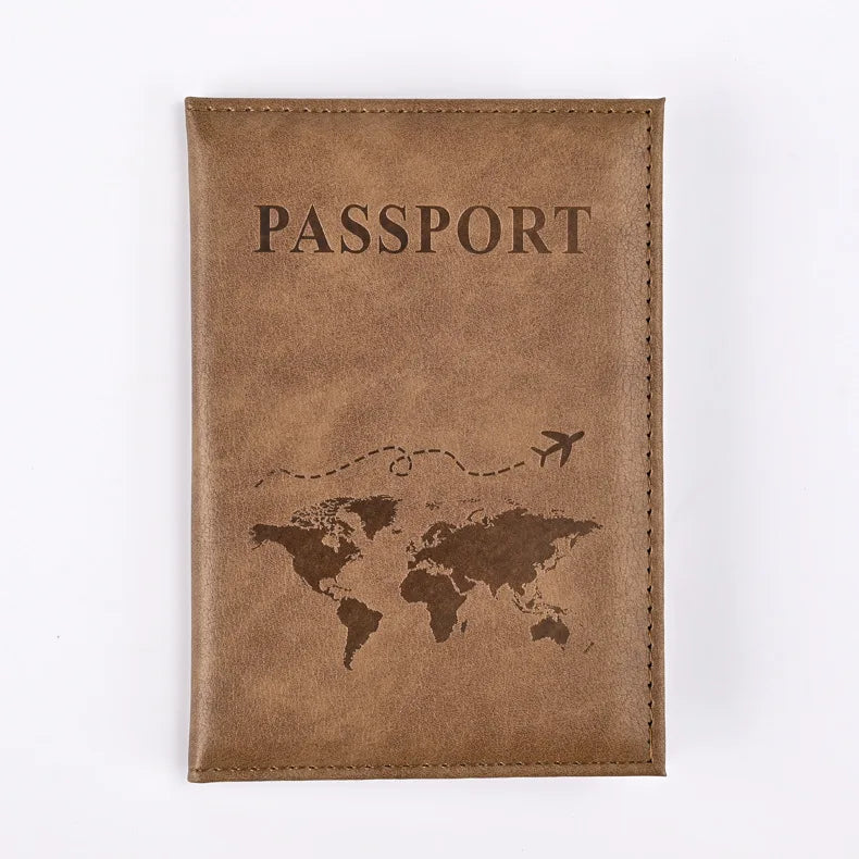 Colorful PU Passport Holder – Travel Passport Cover with Card Slots & Ticket Storage
