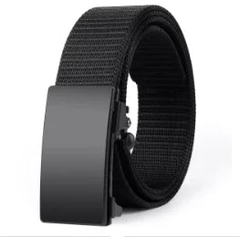 Men’s Nylon Canvas Belt – Breathable Automatic Buckle Outdoor Sports and Casual Jeans Belt