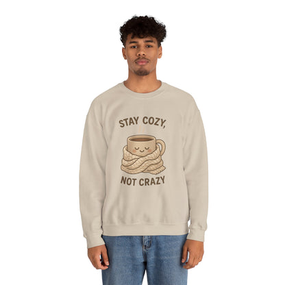 Stay Cozy Not Crazy Sweatshirt