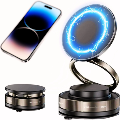 Suction Magnetic Phone Holder – 360° Rotating Adjustable Mount
