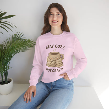 Stay Cozy Not Crazy Sweatshirt