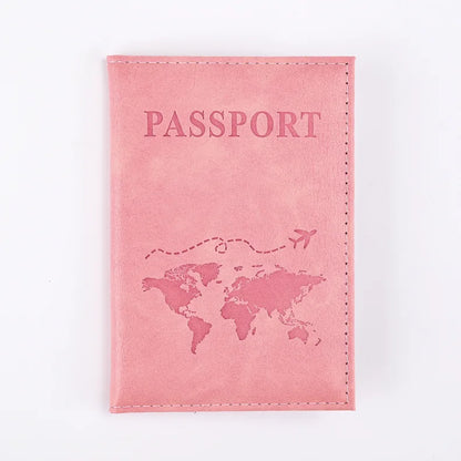Colorful PU Passport Holder – Travel Passport Cover with Card Slots & Ticket Storage