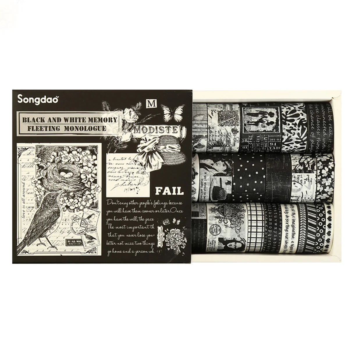 Retro Washi Tape Box Set (18–24 Rolls)