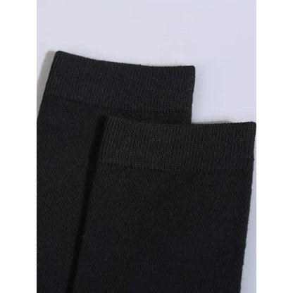 Men’s Classic Mid-Length Black Socks 6-Pair Set