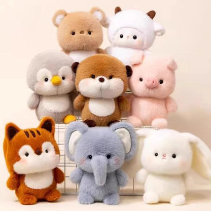 15CM Cute Animal Plush Toy Children Table Doll Ornaments Companion Doll Birthday Christmas Gifts Soft Sleeping Companion Kawaii