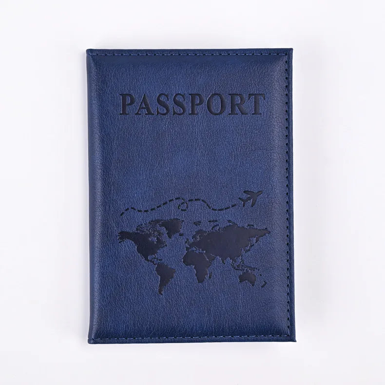 Colorful PU Passport Holder – Travel Passport Cover with Card Slots & Ticket Storage