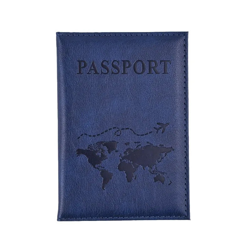 Colorful PU Passport Holder – Travel Passport Cover with Card Slots & Ticket Storage
