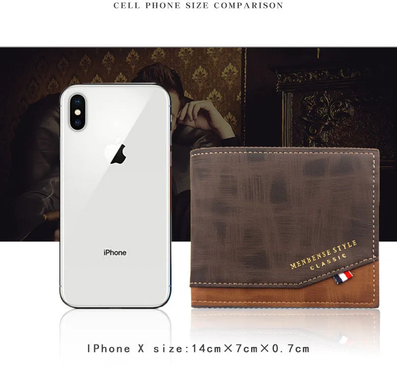 Short Men’s Slim Wallet – Coin & Card Holder