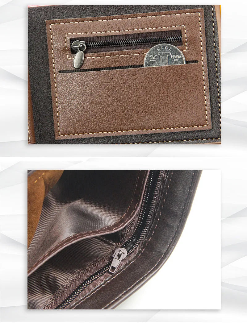 Short Men’s Slim Wallet – Coin & Card Holder