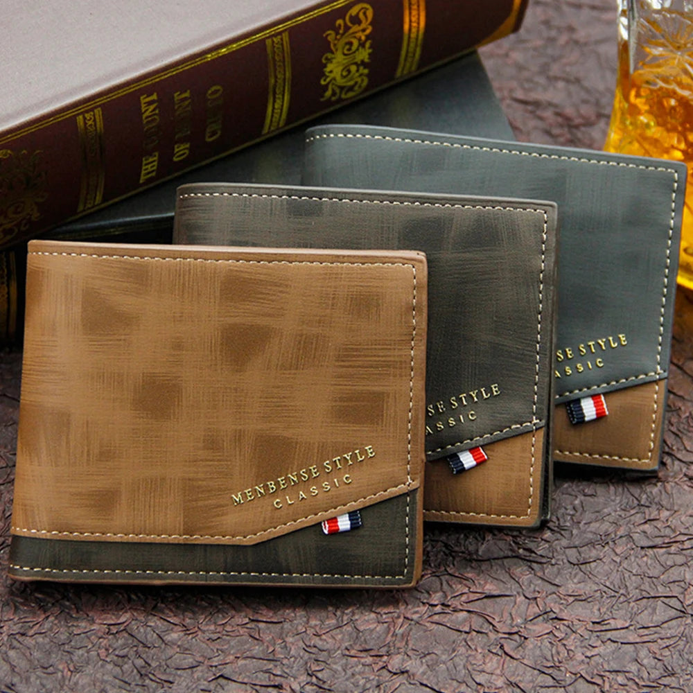 Short Men’s Slim Wallet – Coin & Card Holder