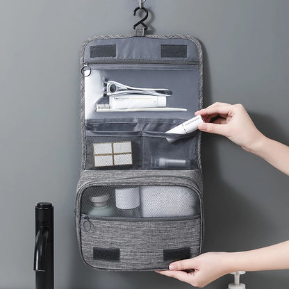 Portable Travel Toiletry Organizer – Large Capacity Dry & Wet Separation Hanging Bag