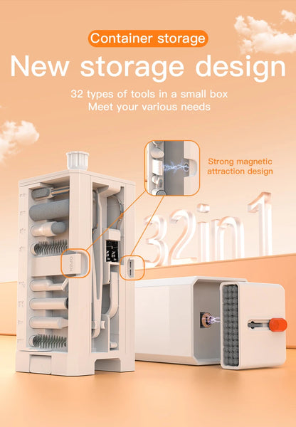 20/32-in-1 Precision Deep Cleaning Kit for Phone Ports, AirPods, Keyboard & Keycaps