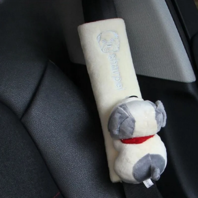 PU Leather Car Seat Belt Shoulder Pad – Universal Comfort Cushion