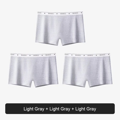 Women’s Plus Size Seamless Safety Shorts – Breathable Anti-Bacterial Summer Underwear