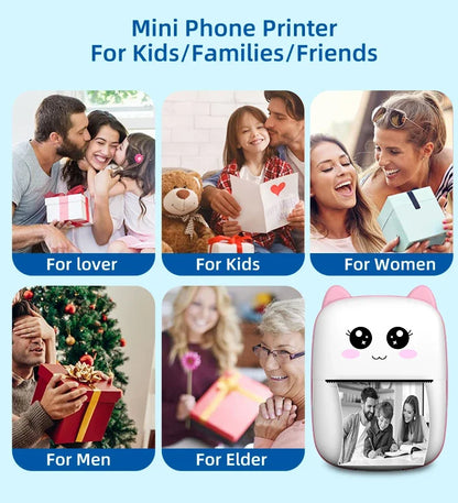 Mini Cat Printer – Wireless Bluetooth Photo Printing