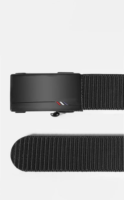 Men’s Nylon Canvas Belt – Breathable Automatic Buckle Outdoor Sports and Casual Jeans Belt