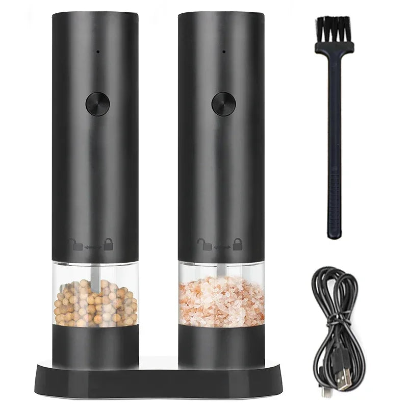 USB Rechargeable Electric Salt & Pepper Grinder USB充電式 電動ソルト＆ペッパーミル