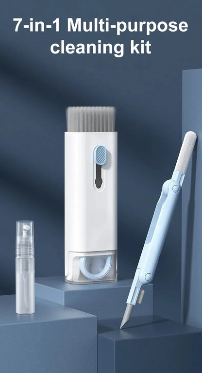 7 in 1 Computer Keyboard Cleaner Brush Kit Earphone Cleaning Pen For Headset Keyboard Cleaning Tools Cleaner Keycap Puller Kit