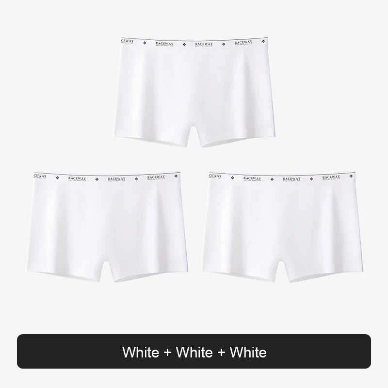 Women’s Plus Size Seamless Safety Shorts – Breathable Anti-Bacterial Summer Underwear