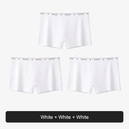 Women’s Plus Size Seamless Safety Shorts – Breathable Anti-Bacterial Summer Underwear