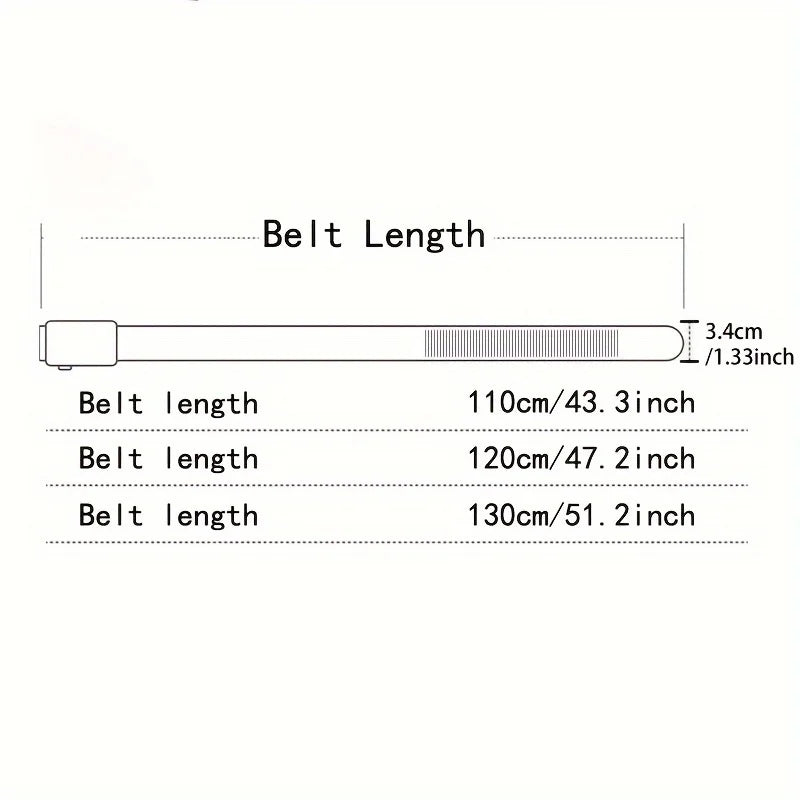 Men’s Nylon Canvas Belt – Breathable Automatic Buckle Outdoor Sports and Casual Jeans Belt