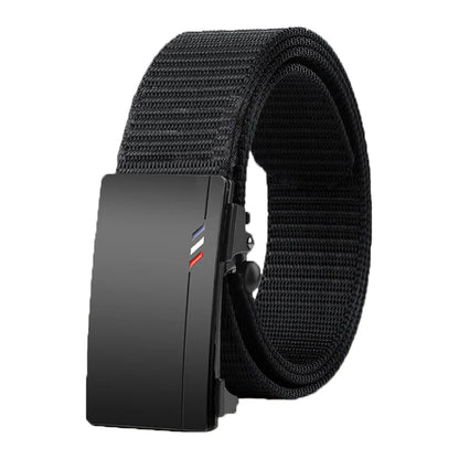 Men’s Nylon Canvas Belt – Breathable Automatic Buckle Outdoor Sports and Casual Jeans Belt