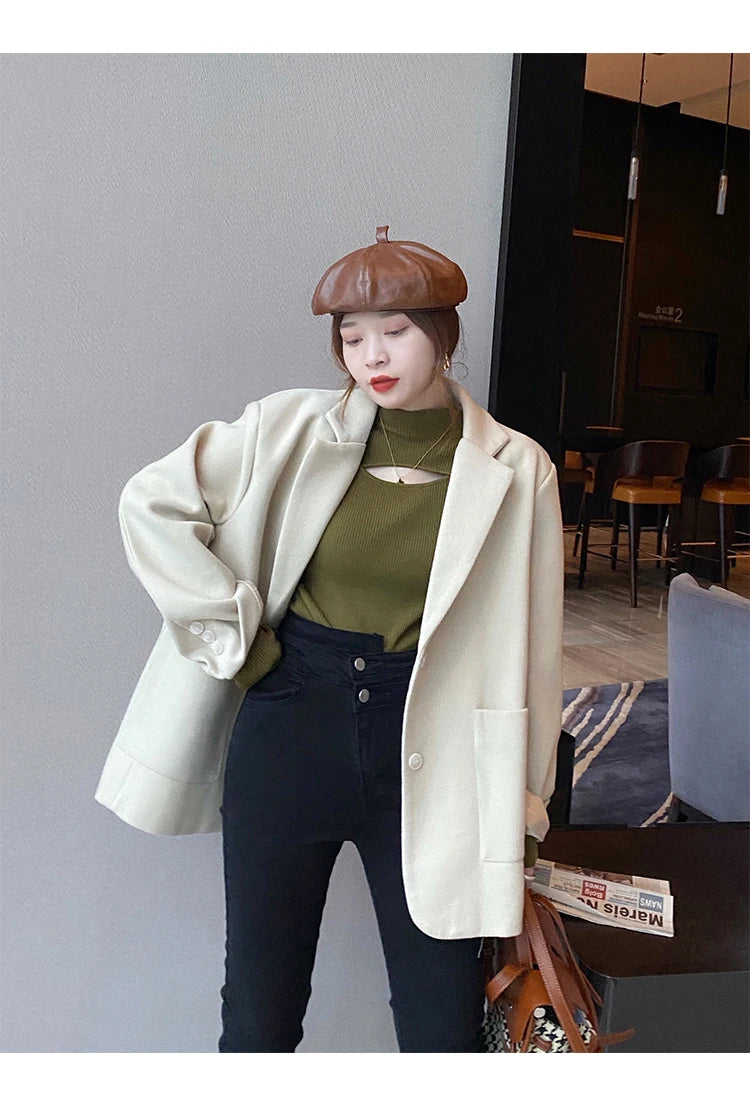 Turtleneck Knitted Women Sweater