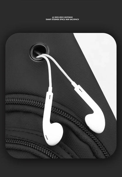 Lightweight Men's Nylon Chest Bag Crossbody Sling for Outdoor Sports & Daily Commute