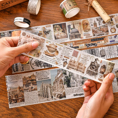 Retro Washi Tape Box Set (18–24 Rolls)