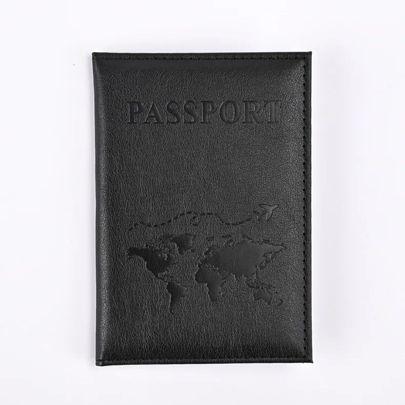 Colorful PU Passport Holder – Travel Passport Cover with Card Slots & Ticket Storage
