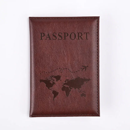 Colorful PU Passport Holder – Travel Passport Cover with Card Slots & Ticket Storage