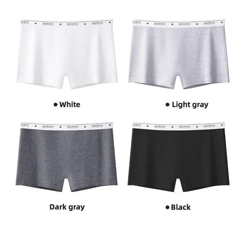 Women’s Plus Size Seamless Safety Shorts – Breathable Anti-Bacterial Summer Underwear