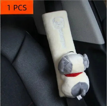 PU Leather Car Seat Belt Shoulder Pad – Universal Comfort Cushion