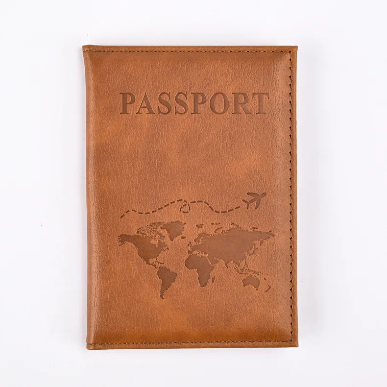 Colorful PU Passport Holder – Travel Passport Cover with Card Slots & Ticket Storage