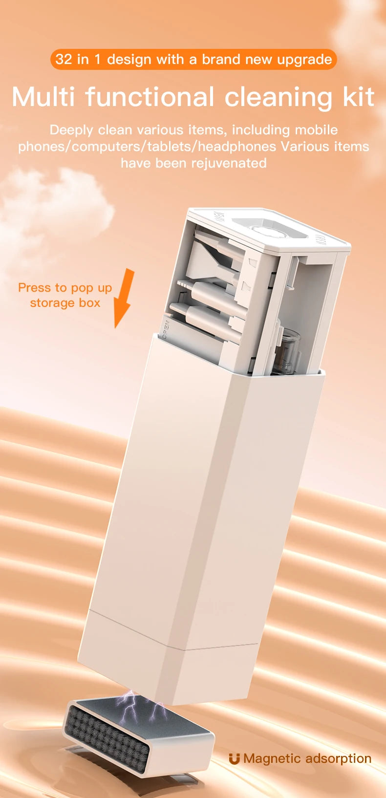 20/32-in-1 Precision Deep Cleaning Kit for Phone Ports, AirPods, Keyboard & Keycaps