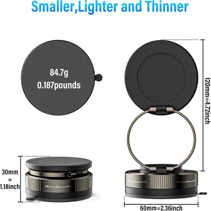 吸盤式マグネットスマホホルダー – 車用360°回転可能