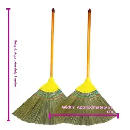Hair-Resistant Natural Millet Broom for Home and Courtyard Cleaning