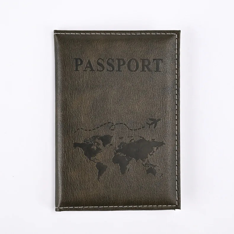 Colorful PU Passport Holder – Travel Passport Cover with Card Slots & Ticket Storage