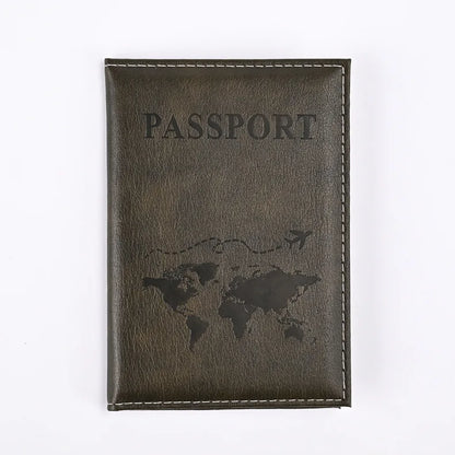 Colorful PU Passport Holder – Travel Passport Cover with Card Slots & Ticket Storage