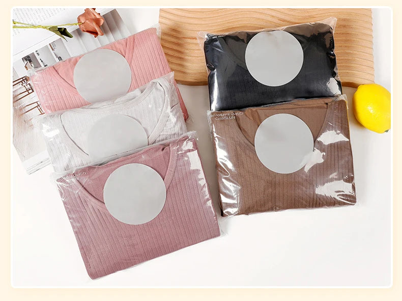 1 Set Warm Thermal Underwear Sexy Ladies Intimates Long Johns Women Shaped Sets Female Middle Collar Thermal Shaping Clothes