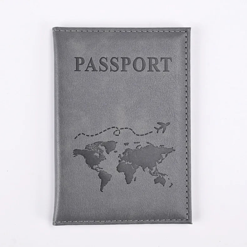 Colorful PU Passport Holder – Travel Passport Cover with Card Slots & Ticket Storage