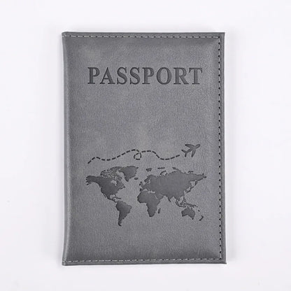 Colorful PU Passport Holder – Travel Passport Cover with Card Slots & Ticket Storage