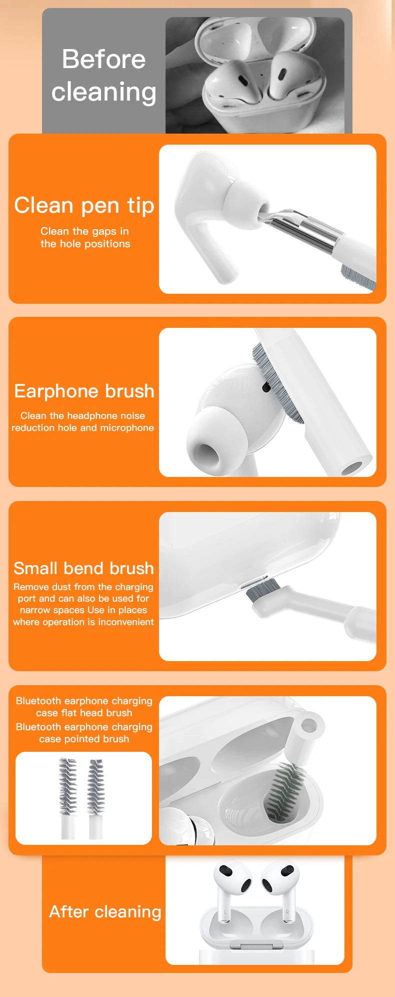 20/32-in-1 Precision Deep Cleaning Kit for Phone Ports, AirPods, Keyboard & Keycaps