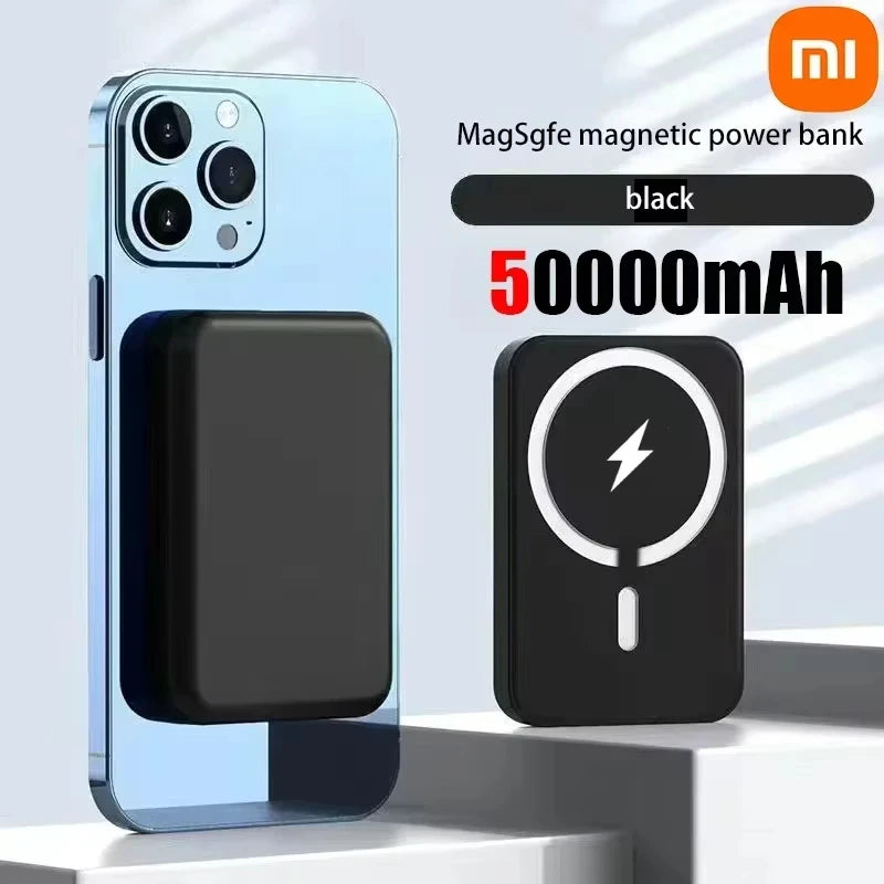 Xiaomi 500000mAh Magnetic Wireless Power Bank PD 20W Fast Charger Portable External Battery Pack For iPhone Samsung Huawei 2025