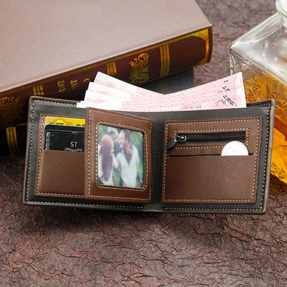 Short Men’s Slim Wallet – Coin & Card Holder