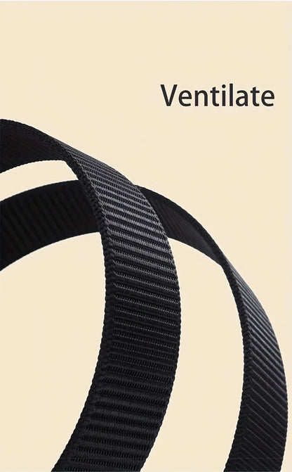 Men’s Tactical Canvas Belt – Automatic Buckle Adjustable Outdoor and Workwear Waist Strap