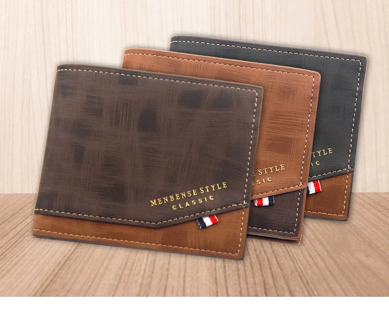 Short Men’s Slim Wallet – Coin & Card Holder