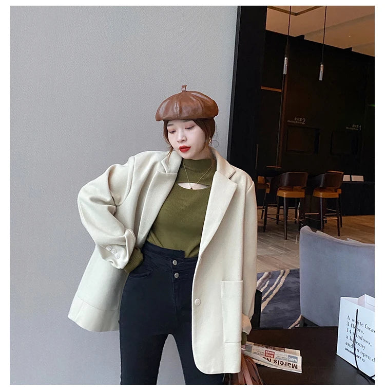 Turtleneck Knitted Women Sweater