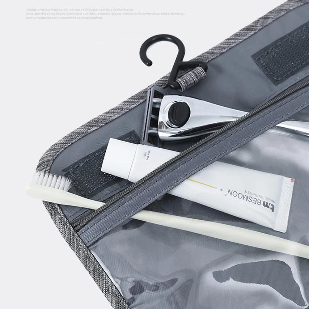 Portable Travel Toiletry Organizer – Large Capacity Dry & Wet Separation Hanging Bag