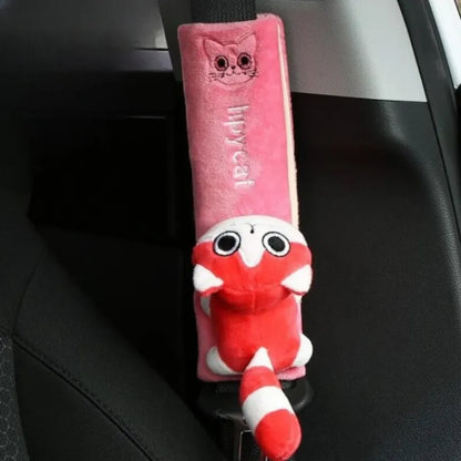 PU Leather Car Seat Belt Shoulder Pad – Universal Comfort Cushion